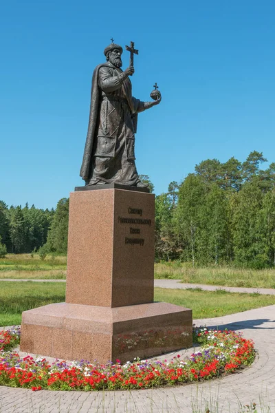 Svatého Vladimíra Rovná Apoštolů Nádherný Ostrov Valaam Nachází Jezeře Lodozhskoye — Stock fotografie