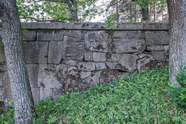 Puente Fue Construido Por Monjes 1861 Maravillosa Isla Valaam Encuentra Imagen De Stock