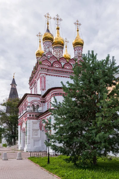 Вхідна Брама Монастиря Боковий Вид Російські Святині Йосип Волцький Монастир — стокове фото