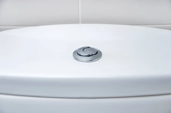 Toilettenspülknopf Mit Zwei Separaten Knöpfen — Stockfoto