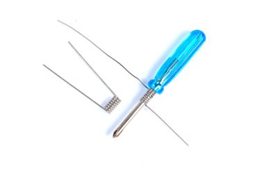 Rebuildable damlayan Vaping tornavida kullanarak Atomizer yakın