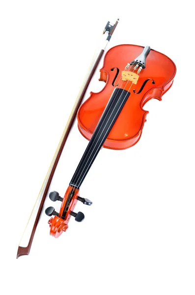 Violin Vit Bakgrund — Stockfoto