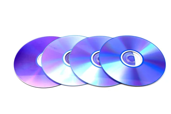 Δίσκο Dvd Που Απομονώνονται Λευκό Φόντο — Φωτογραφία Αρχείου