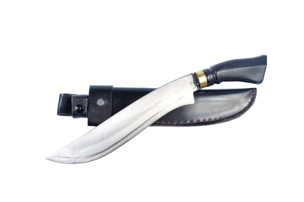 Παραδοσιακά Νορβηγικά Μαχαίρι Απομονωμένες Φόντο — Φωτογραφία Αρχείου