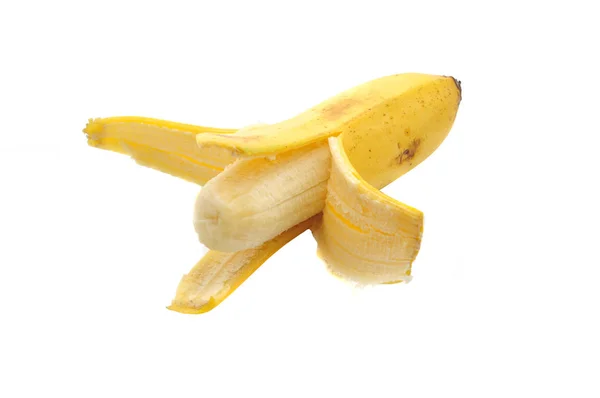 白を基調とした皮付きバナナ — ストック写真