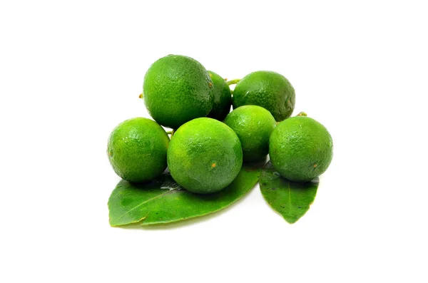 Calamansi Sobre Fondo Blanco — Foto de Stock