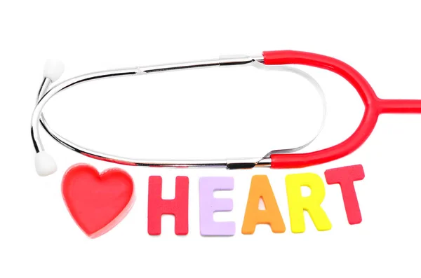 Name Medical Term Heart Stethoscope — Stock Photo, Image