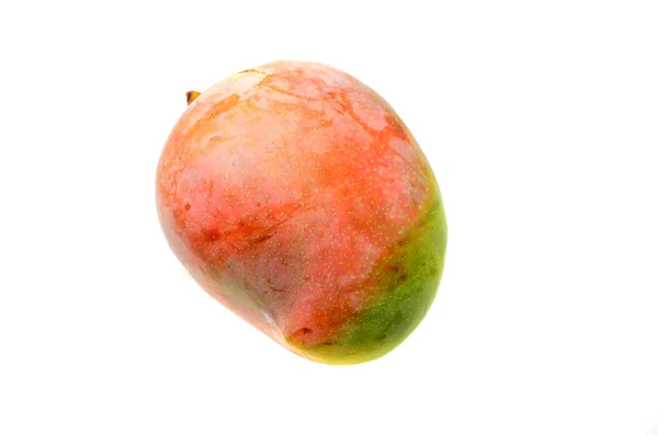 Mela Mango Frutta Isolata Sfondo Bianco — Foto Stock