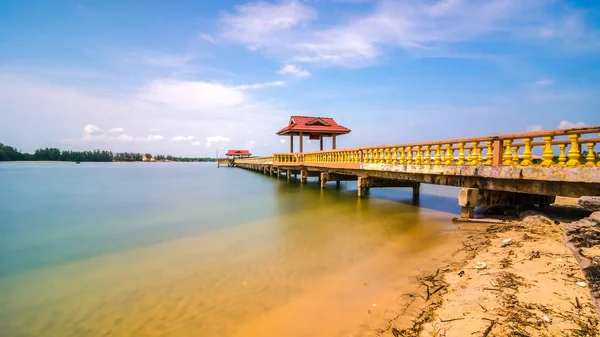 Móló Összekötő Footbridge — Stock Fotó