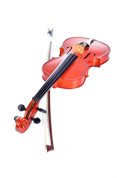 Violino Sobre Fundo Branco — Fotografia de Stock