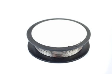 Kanthal bobin beyaz arka plan üzerinde izole vaping için