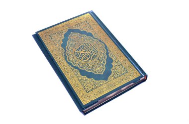 Beyaz arka plan üzerinde Kutsal Kur'an