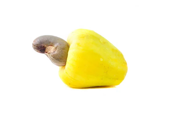 Cashew Frukt Anacardium Occidentale Isolerade Vit Bakgrund — Stockfoto