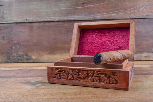 Cigar Wooden Box — Stock Photo, Image