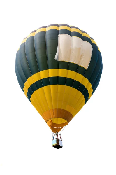 Αερόστατο Ζεστού Αέρα Που Απομονώνονται Λευκό Φόντο Απαλή Εστίαση — Φωτογραφία Αρχείου