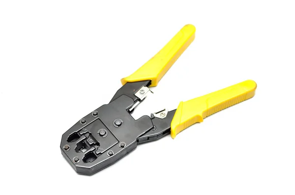 Network Cable Crimper Isolated White Background — Stock Photo, Image