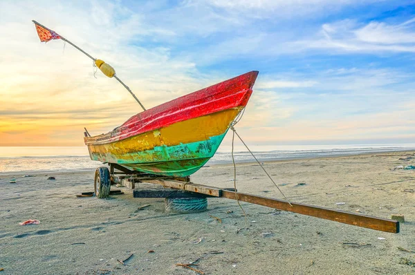 Fishing Boat Sunrise — Stock Photo, Image