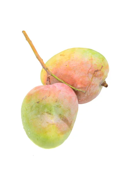 Apple Mango Vrucht Geïsoleerd Witte Achtergrond — Stockfoto