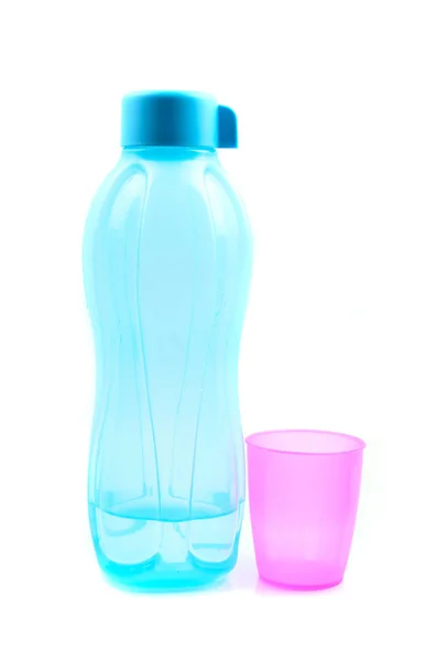 Botella Agua Aislada Sobre Fondo Blanco —  Fotos de Stock