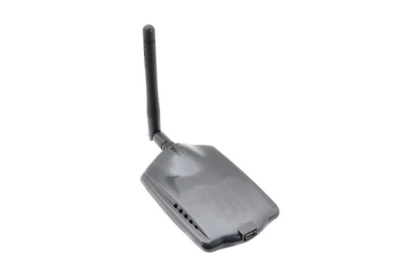 Wireless Usb Adapter Isolert Hvit Bakgrunn – stockfoto