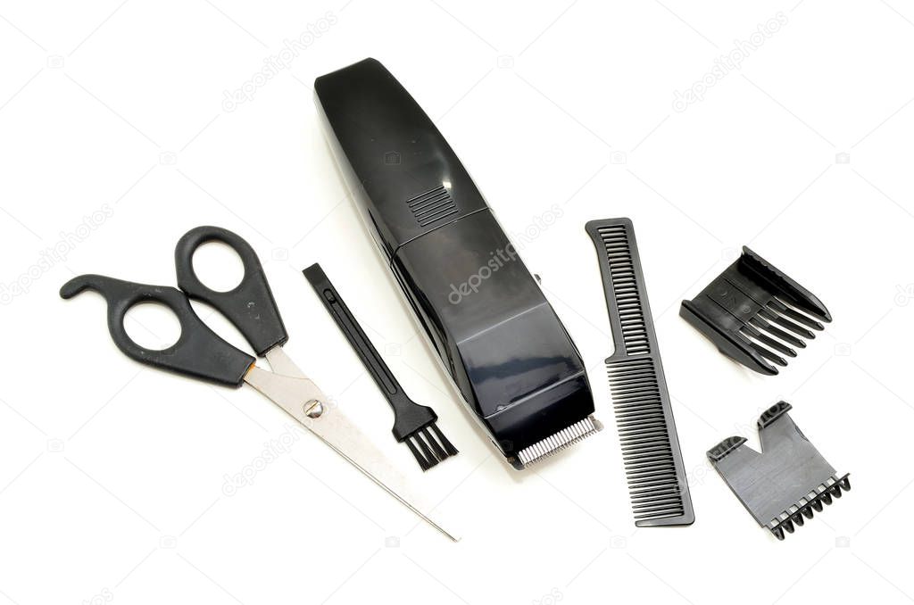 Hairclipper isolated on white background