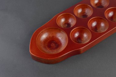 Congkak (seçici odak ve sığ Dof) Asya'nın geleneksel bir oyundur