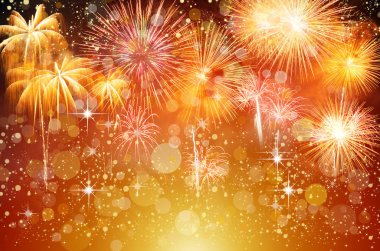 renkli havai fişek. Fireworks, estetik ve eğlence amaçlı kullanılan patlayıcı piroteknik aygıtların sınıfıdır. düşük ışık, yumuşak odak, sığ dof dolayı görünür gürültü, hafif hareket bulanıklığı