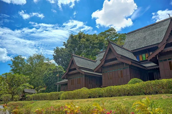 Replica Melaka Sultante Palace Malacca Malaysia — Stock Photo, Image