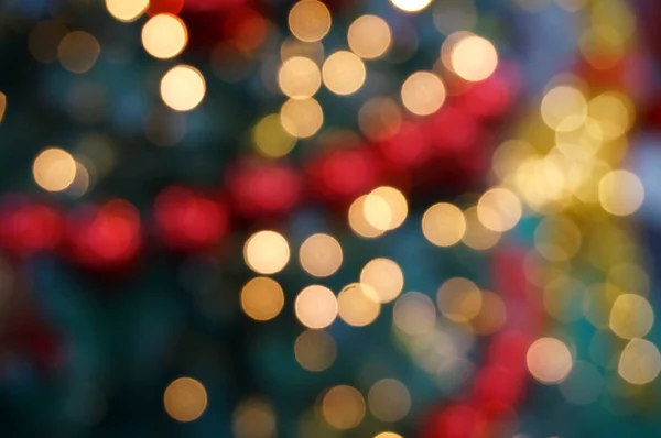 Rozmazat Světlé Oslavy Vánoční Stromeček Šťastný Nový Rok Barevné Pozadí — Stock fotografie