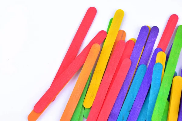 Colorful Wood Ice Cream Stick — Stock Photo, Image