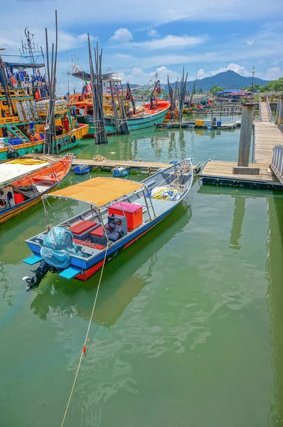 Barco Pesca Água — Fotografia de Stock