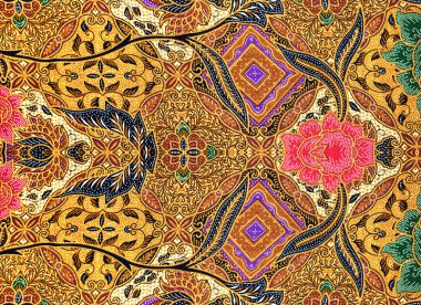 Desen için geleneksel giyim Malezya batik dahil