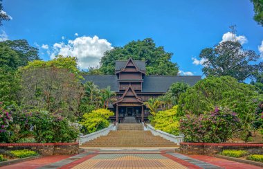 Malakka, Malezya -5 Mart 2016- Malakak Sultanlık Sarayı Müzesi (Muzium Istana Kesultanan Melaka) Malakka Sultan'ın 15.