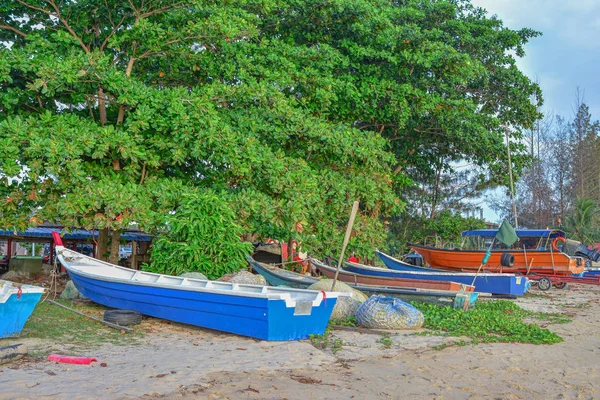 Fishermen Boats Beach — Stock Photo, Image