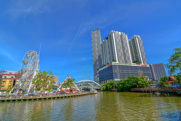 Malacca Malaysia Gennaio Malacca Occhio Sulle Rive Del Fiume Melaka — Foto Stock