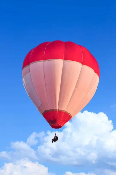 Colorful Hot Air Balloons in Flight over blue sky