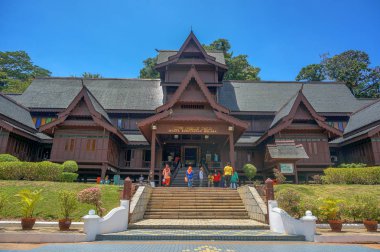 Malakka, Malezya -5 Mart 2016- Malakak Sultanlık Sarayı Müzesi (Muzium Istana Kesultanan Melaka) Malakka Sultan'ın 15.
