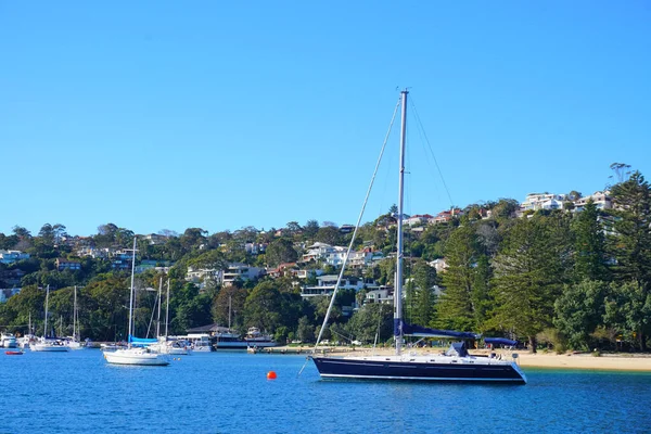Barcos Puerto Sydney Con Cielos Azules —  Fotos de Stock