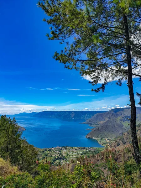 Bela Vista Danau Toba Lago Toba Sumatera Utara Indonésia — Fotografia de Stock