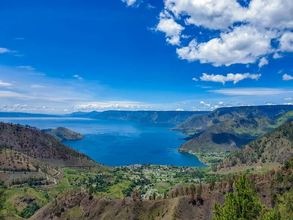 Bela Vista Danau Toba Lago Toba Sumatera Utara Indonésia — Fotografia de Stock