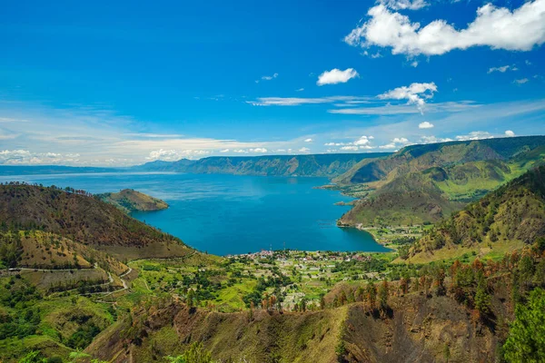 Bela Vista Danau Toba Lago Toba Sumatera Utara Indonésia — Fotografia de Stock