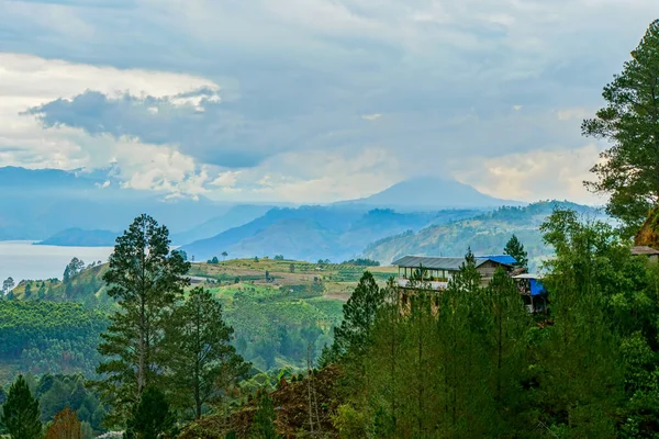 Bela Vista Danau Toba Lago Toba Sumatera Utara Indonésia — Fotografia de Stock