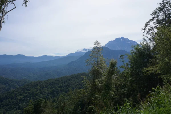 Vista Monte Kinabalu Sabah Malásia — Fotografia de Stock