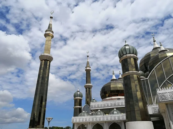 Moscheea Cristal Din Kuala Terengganu Malaezia — Fotografie, imagine de stoc