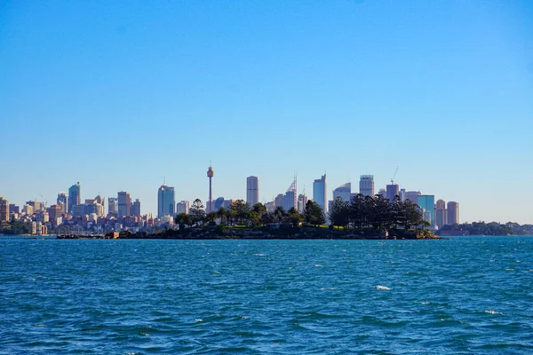 Αυστραλία Sydney City Cbd Θέα Από Cremorne Σημείο Πάνω Από — Φωτογραφία Αρχείου