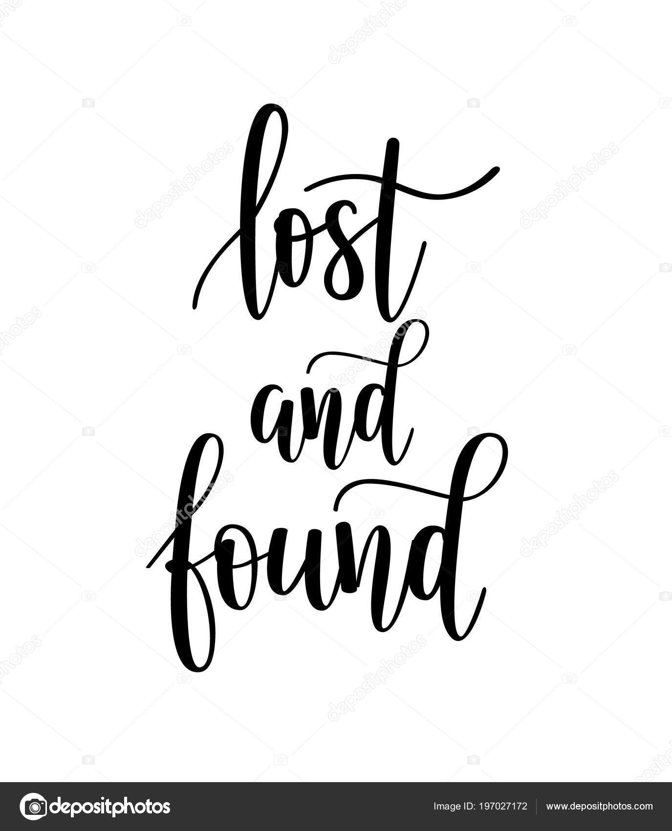 Lost And Found Vector Motivational Romantic Philosophical Quote Stock Vector C Yasnatendp Lost And Found Vector Motivational Romantic Philosophical Quote Stock Vector C Yasnatendp