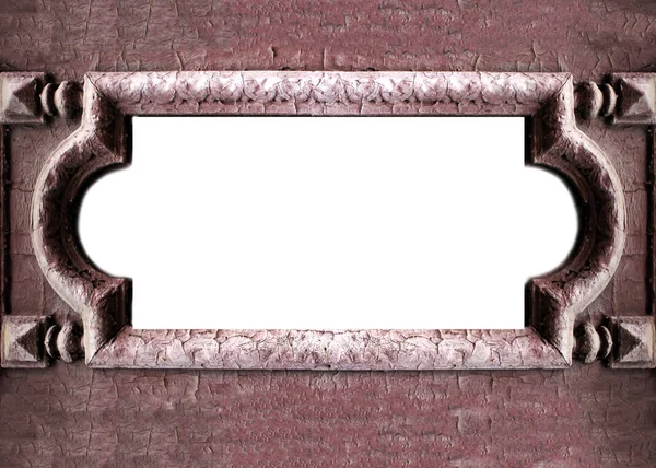 beyaz bir arka plan üzerinde izole eski ahşap çerçeveler