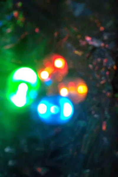 Renkli fenerlerin güzel soyut arkaplanı 