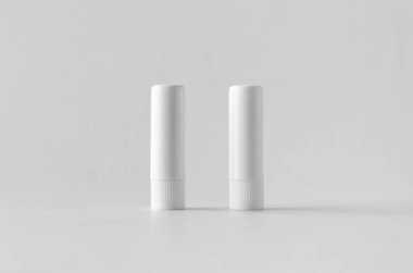 Dudak kremi paketleme mock-up.