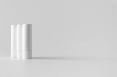 Dudak kremi paketleme mock-up.